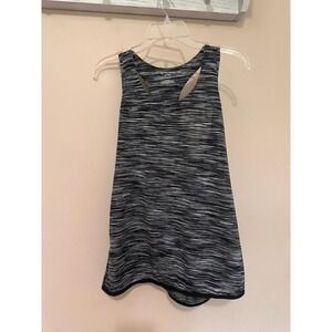 women's Tek Gear Women's Dry Tek Athletic black/ gray blend Racerback Tank Top L